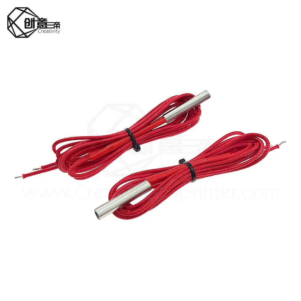 3D Print Part 12V 40W 1M Heater Cartridge Heating tube 6*20mm For Extruder Part Heating Tube Heat 12V/24V 40W Extrusion Heater. 