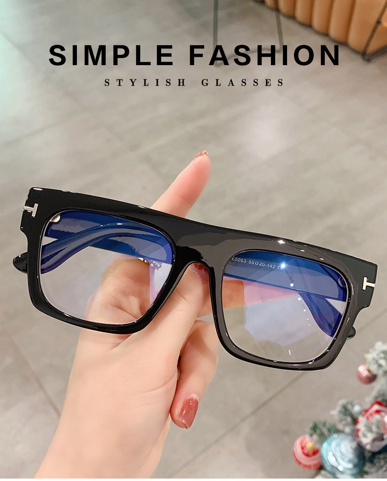 Retro Square Glasses Frames Men Women Men Vintage Transparent Computer Glasses Oversize Frame Eyeglasses New sunglasses. 