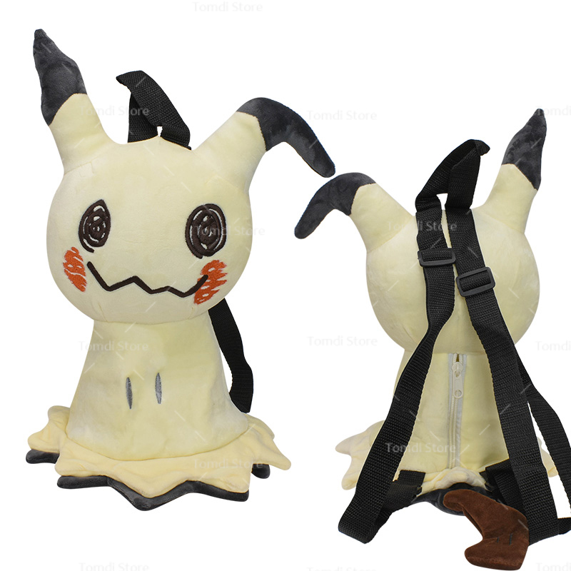 New Pokemon Backpack Plush Suffed Toy Pikachu Eevee Mew Gengar Snorlax Charizard Mimikyu Backpack Kawaii Kirby Shoulder Bag. 