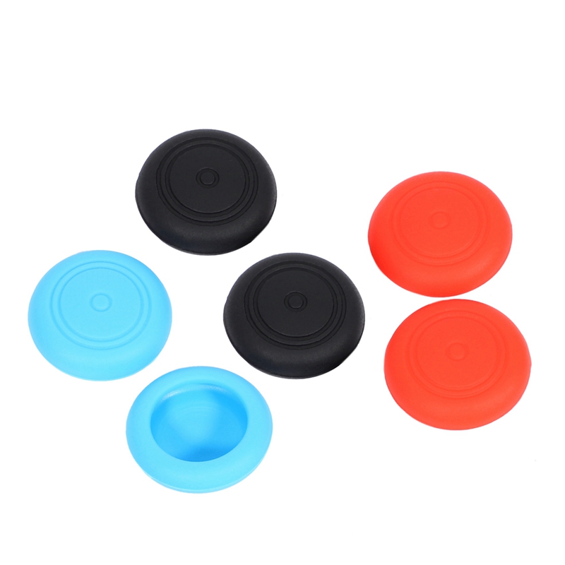 XHHDQES 4-Pack 3D Joycon Joystick Replacement, Include Tri-Wing, Cross Screwdriver, Pry Tools + 12 Thumbstick Caps+2 Brush. 