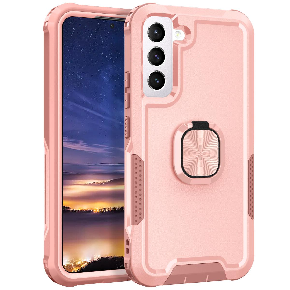 lthmy for Samsung Galaxy S21 Plus 5G Ring Holder Stand Case Hybrid