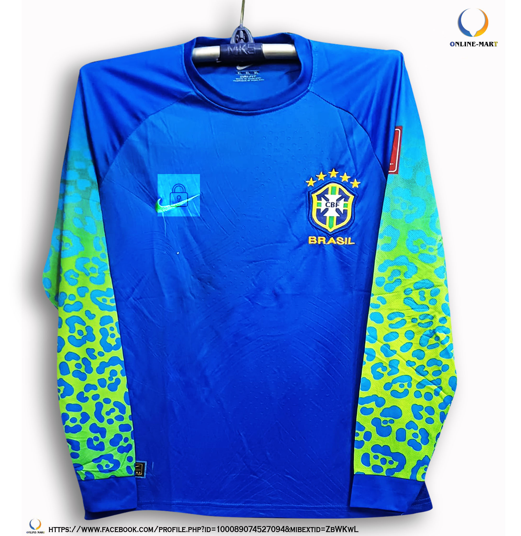 Brazil World Cup Jersey - Brazil Full Sleeve Thai Premium Football ...