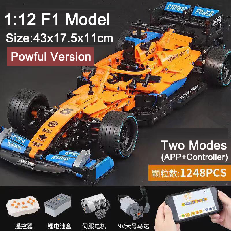 High-tech Building Blocks F1 Formula 1 Remote Control Super Speed Racing Cars Moc Bricks RC Technical Model Toys Creative Expert. 
