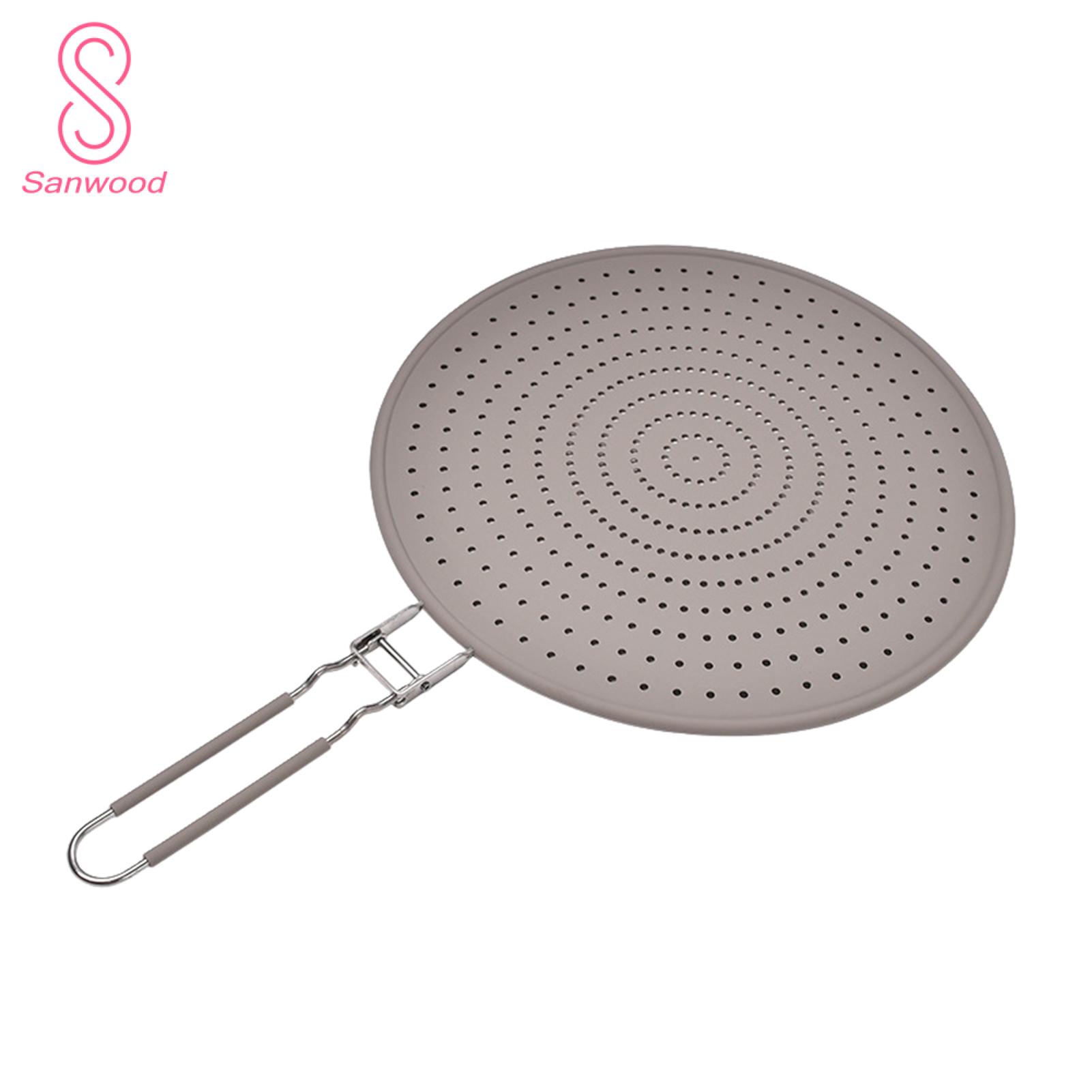 Silicone Splatter Guard Silicone Frying Splatter Guard Universal Fit Easy Clean Heat-resistant Screen Favorite Mess-free Cooking Guard