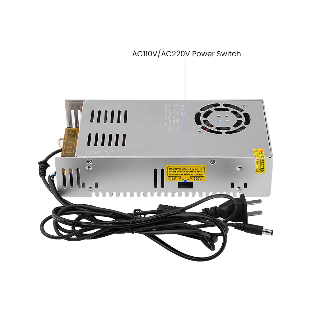 Amplifier DC 48V Switching Power Supply Transformer AC110V-220V to 48V 7.5A Source Adapter Driver for TPA3255 Amplifiers DIY - 220V EU Plug. 