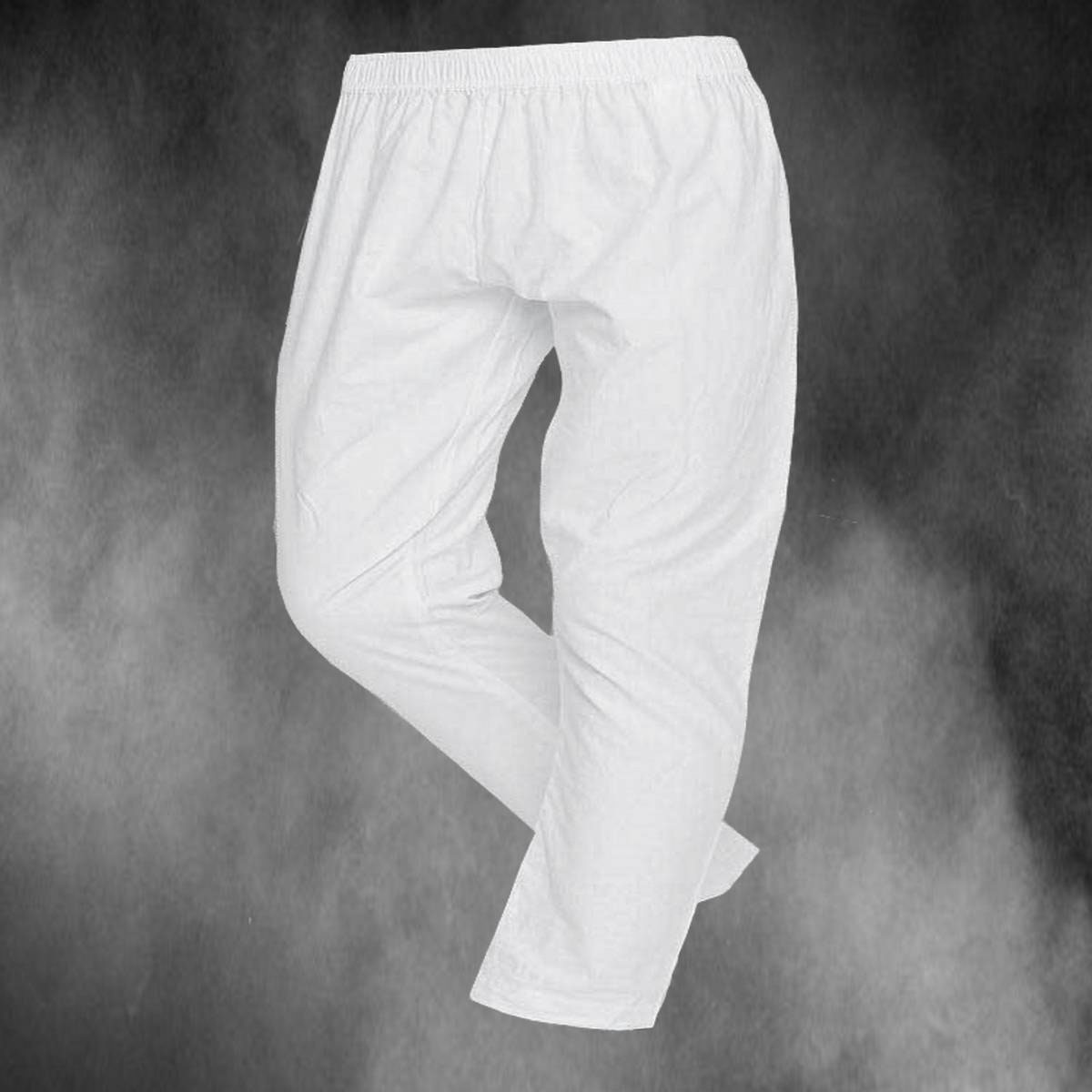 white cotton pj pants