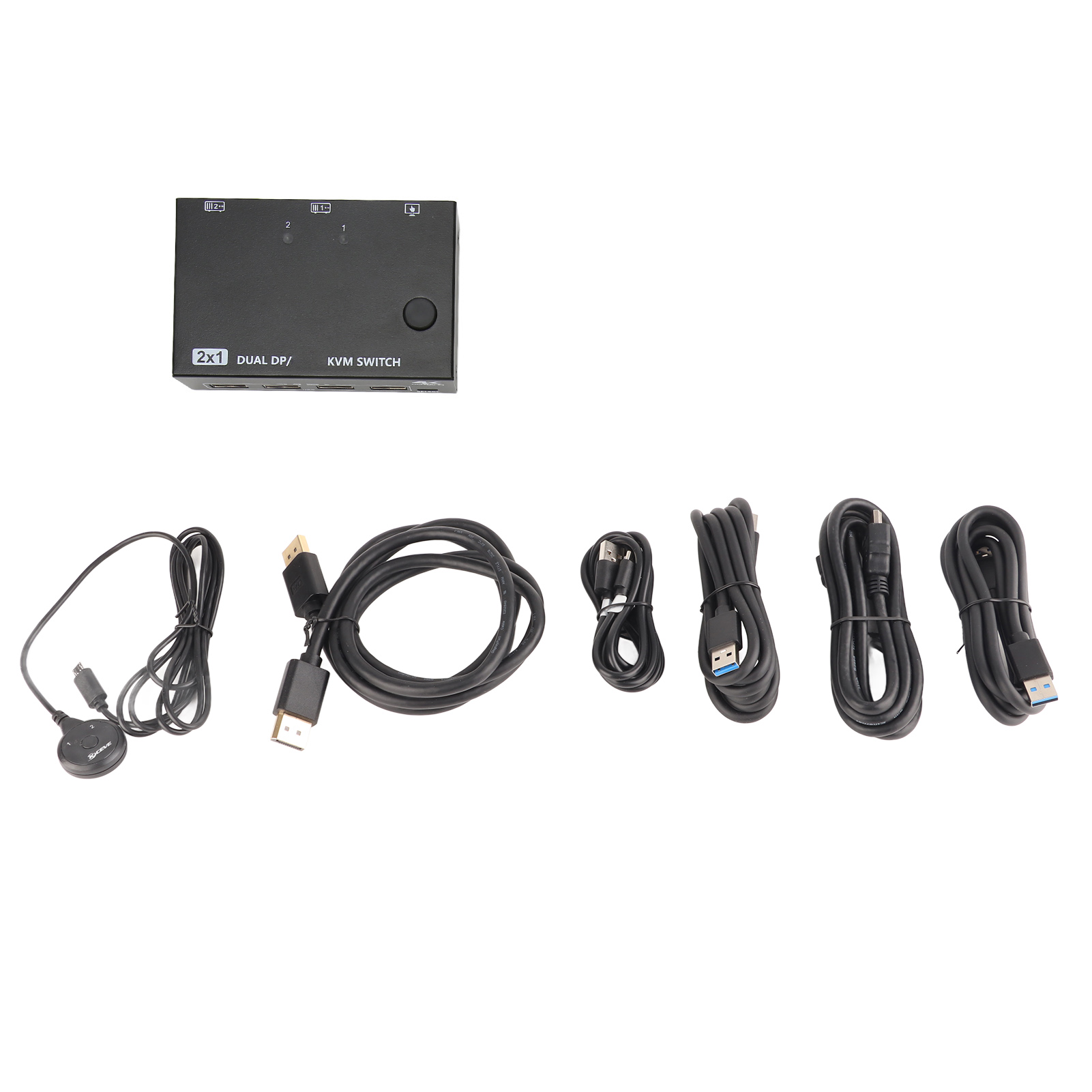 DP Dual Monitor KVM Switch Metal USB 2.0 Port Dual Mode Supports 4K 60Hz USB KVM Switch for Teaching for Performance. 