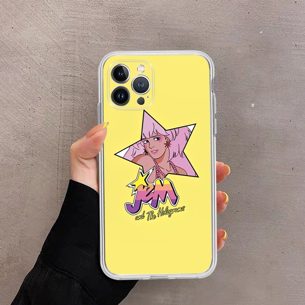 Jem And The Holograms Phone Case For iPhone 14 11 12 13 relaxMini Pro XS Max Cover 6 7 8 Plus X XR SE 2020 Funda Shell. 