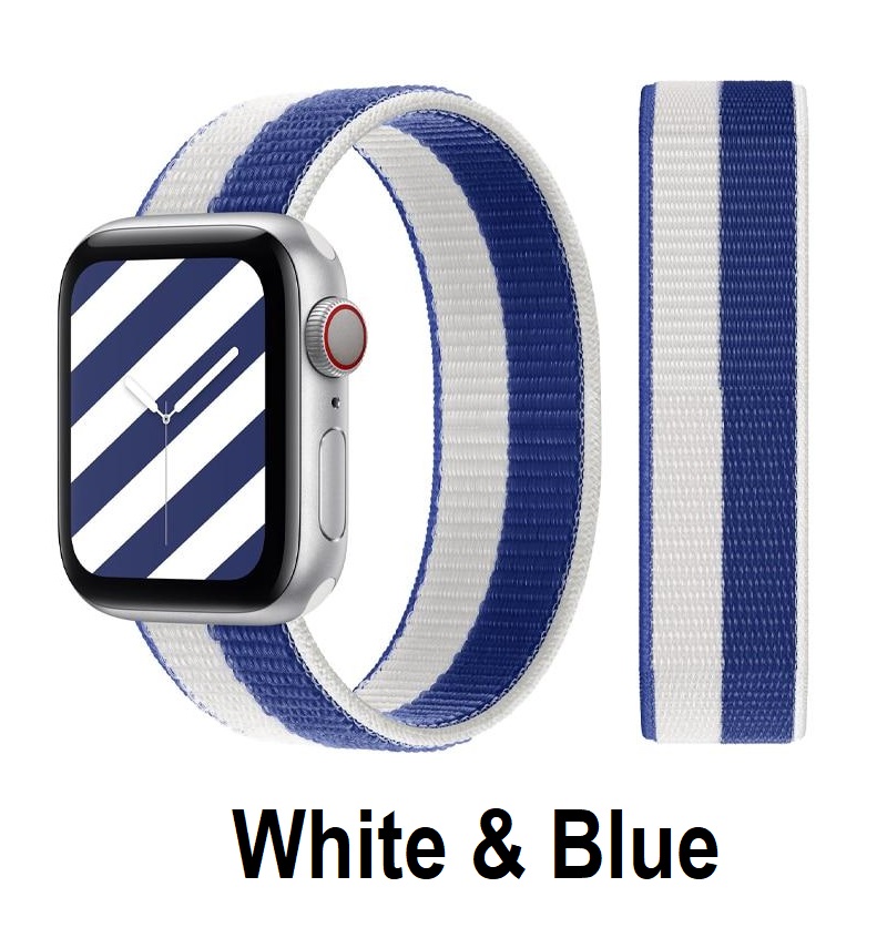 42mm/44mm New Edition Sport Nylon Fabric Adjust Strap For iWatch Series 6/5/4/3/2/SE Smartwatch. 