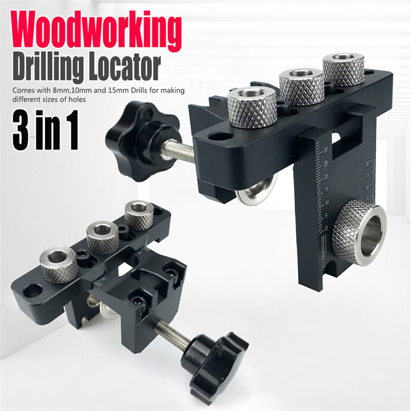Adjustable Doweling Jig Puncher Tools Best Dowel Jig 8MM 10MM Bushes Drilling Guide Locator. 