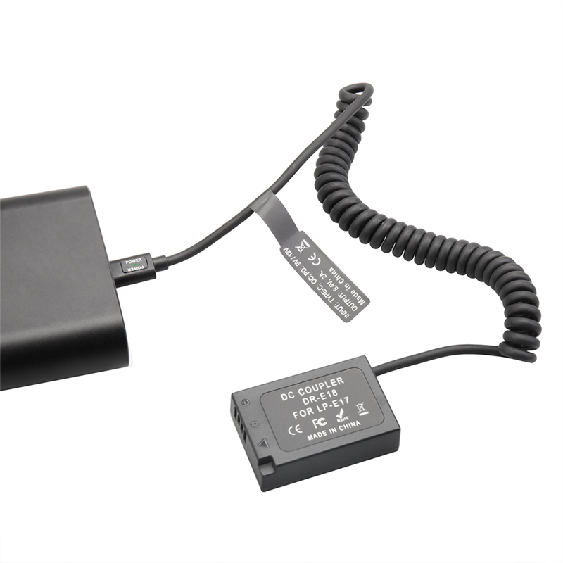 -E18 LP-E17 -E18 Dummy Coupler Battery Camera Adapter for 850D 800D 760D 750D 77D T6I T6S T7I X9I RP Parts. 