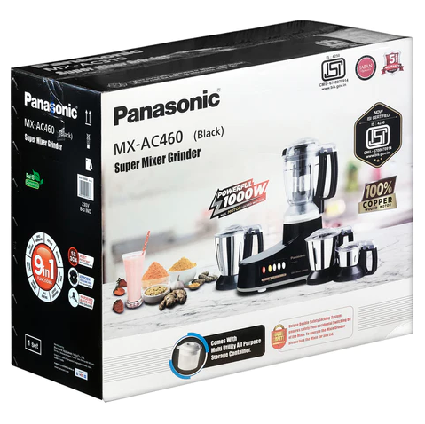Panasonic MX-AC460 Heavy Duty Super Mixer Grinder | 1000 Watt. 