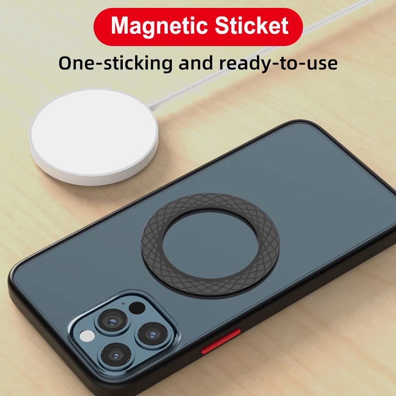 BlueWow Sjp-T12 Magnetic Metal Plate Sticker Rings For Wireless Charger Magnet Car Mobile Phone Holder Iron Sheet iPhone And Android. 