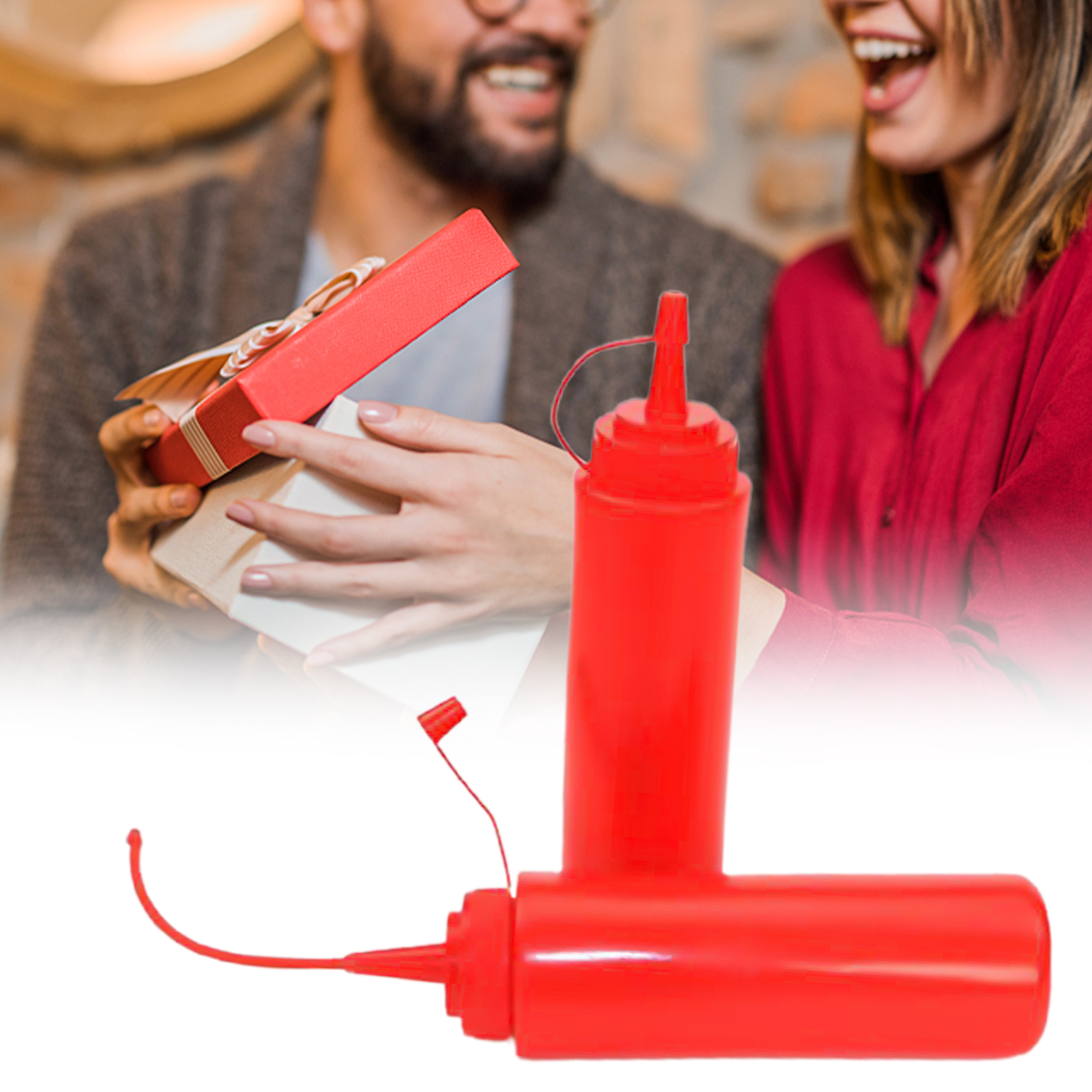 Ketchup Tricky Toy Interesting istic Looking Tomato Bottle Toy. 