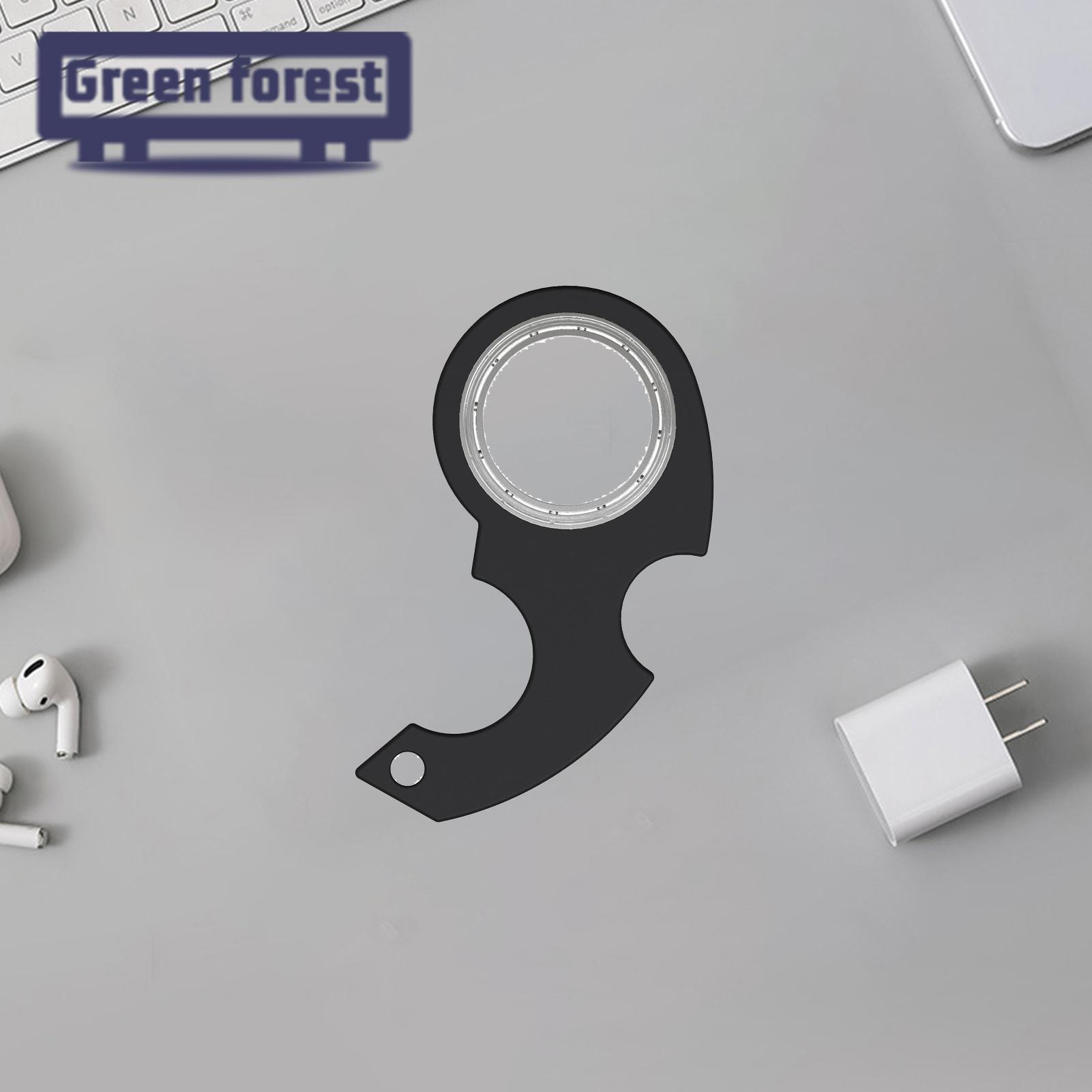 (New) green Foret fingertip Pinner creative fidget keychain Tre relief toy. 