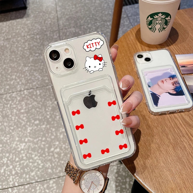 Sanrio Cinnamoroll Phone Cases For iPhone 14 13 12 11 Pro Max X XR XS 8 7 Plus Transparent Shockproof Silicone Hello Kitty Case. 