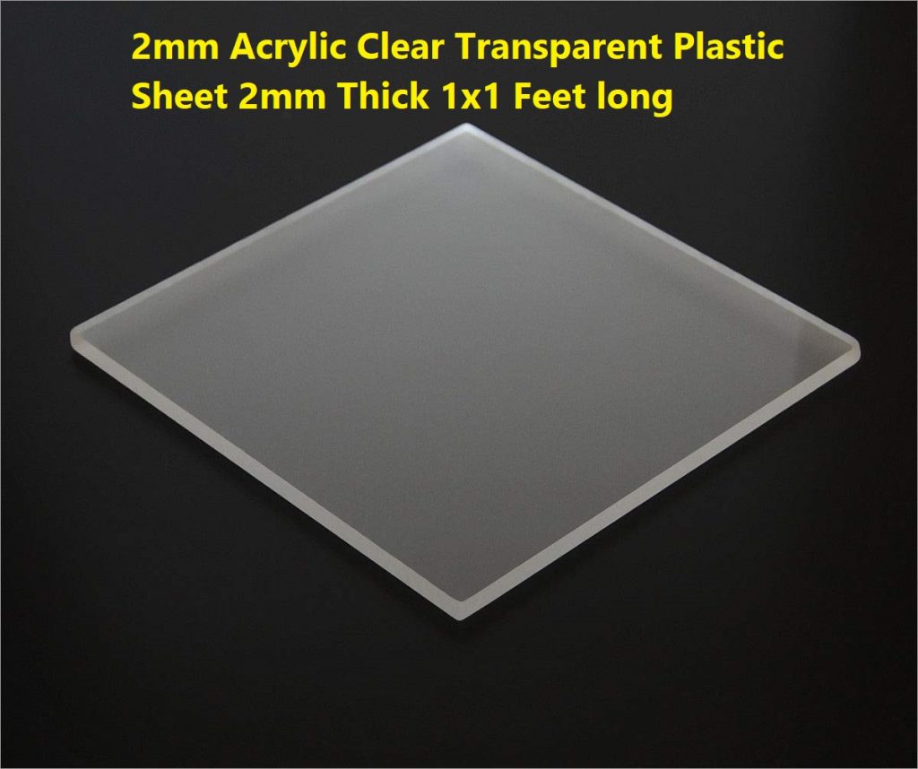 2mm Acrylic Sheet 2x300x300mm 12 Inch Acrylic Sheet Clear Plastic
