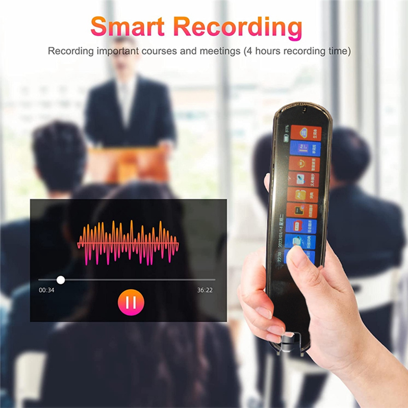 Scan Reader Pen Translatorand Reading Pen for Dyslexia Autism Smart Voice Scan Translator Pen 134 Languages Translation Durable. 