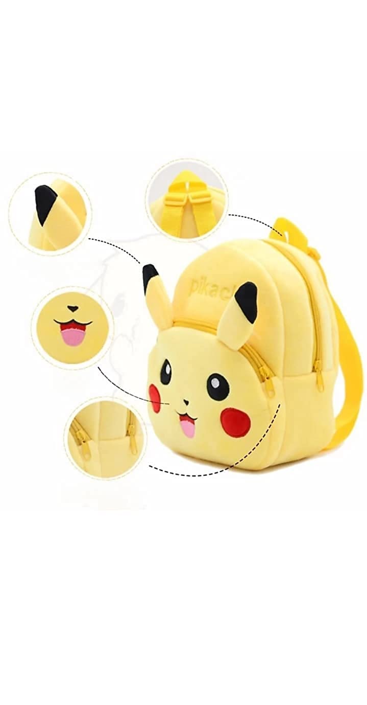 Pokemon Cute Kids Backpack Toddler Bag Plush Animal Cartoon Mini Travel Bag for Baby Girl Boy 9inch. 