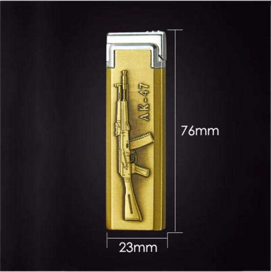 Ak-47 Gas Lighter Metal Body. 