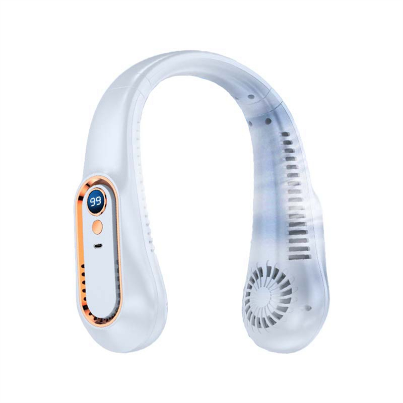USB Charging Electric Fan Hanging Wireless Neck FAN Portable Air Cooler Electric Fans Bladeless Rechargeable Mute Fans