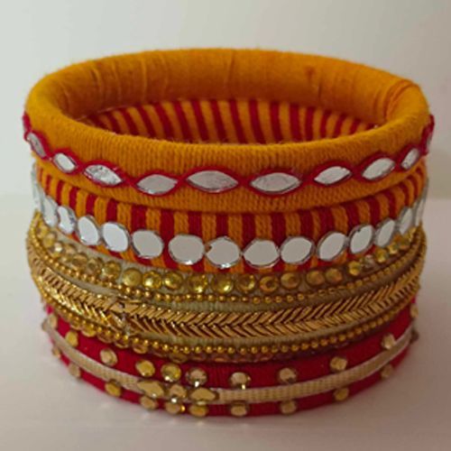 Handmade thread bangles for women