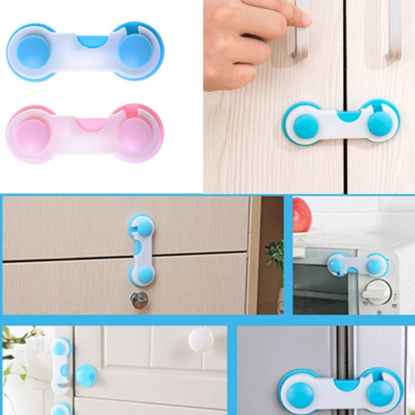 【happy one】4 PCS Baby Care Box Drawer Wardrobe Door Fridge ty Lock Multifunction Locks Straps For Infantil. 