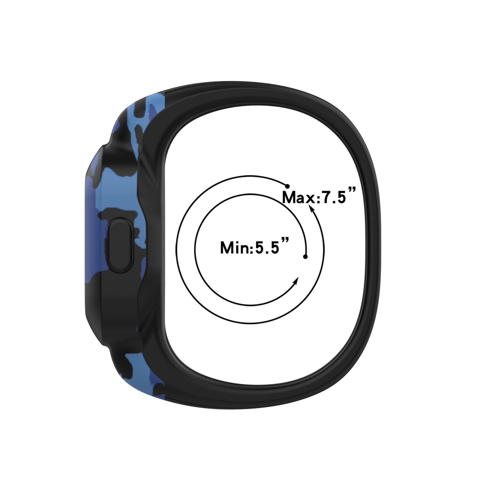 For Garmin Vivofit JR3 No Buckle Silicone Printing Watch Band, Size:S. 