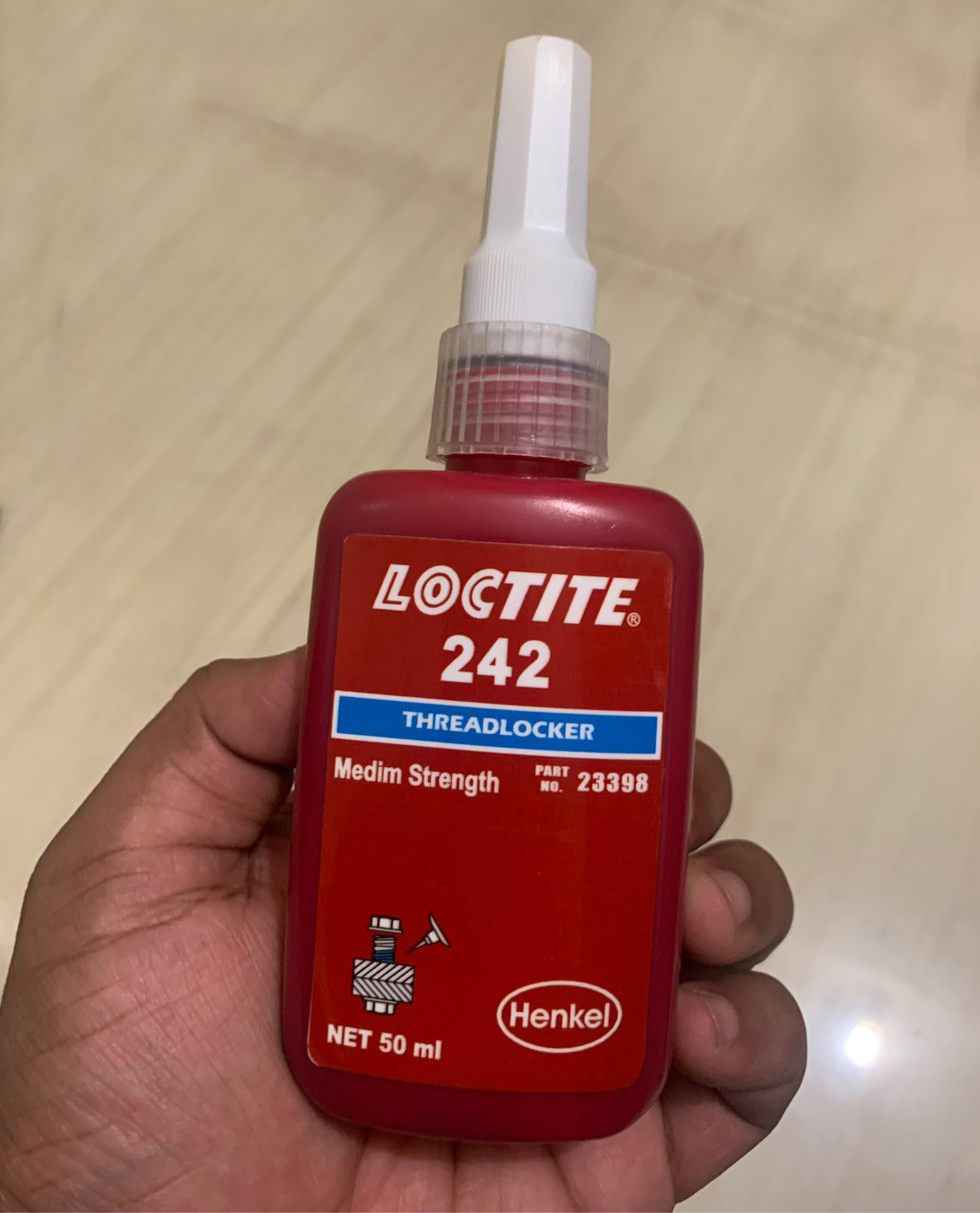 Loctite 242 Threadlocker Adhesive 50ml Pack. 