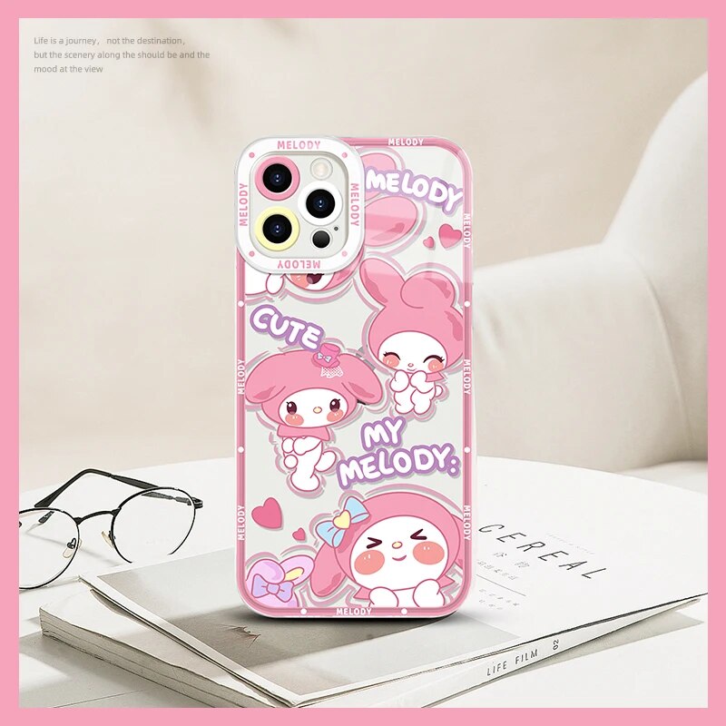 My Melody Kuromi Case For Realme 6 7 7i 8 8i 9 10 Pro Plus C11 C15 C20 C21 C21Y C31 C35 C55 GT Neo 2 Pro 5 SE Silicone Cover. 