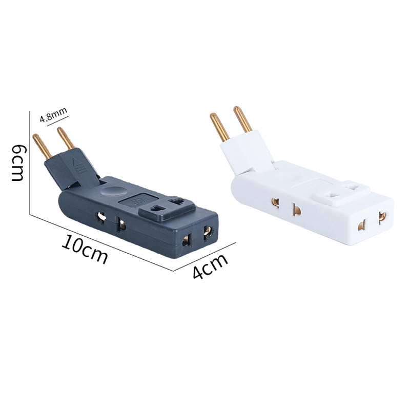 4 In 1 Wall Outlet Extension EU Electrical Socket 180 Degree Plug Adapter Travel Aadapter Portable Power Converter. 