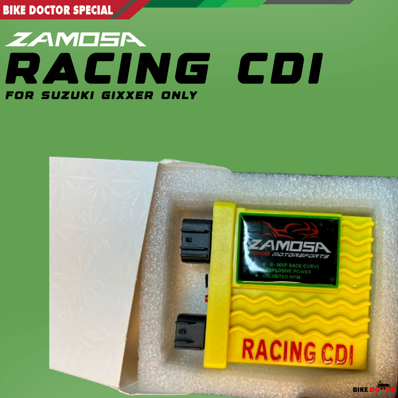 ZAMOSA High Performance Suzuki Gixxer 155 CC Adjustable Motorcycle CDI Box Unlimited RPM 10 Port 9 Map Curve