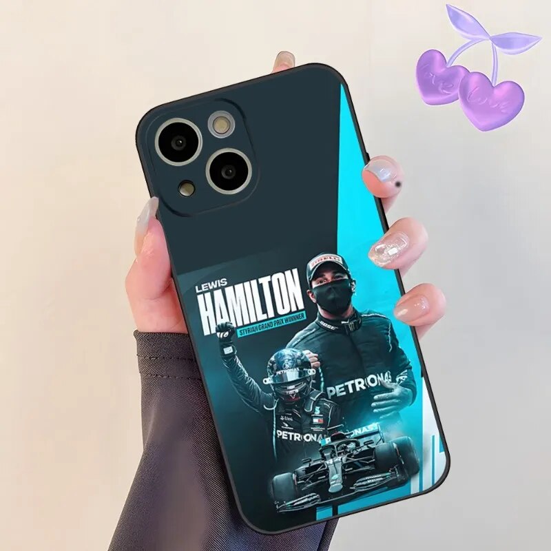 F1 Racing Lewis Hamilton 44 Phone Case For 14 Pro Max For Apple Iphone 13 14 12 Mini 11 Xr X Xs Pro Max 8 6s 7 6 Plus Back Cover. 