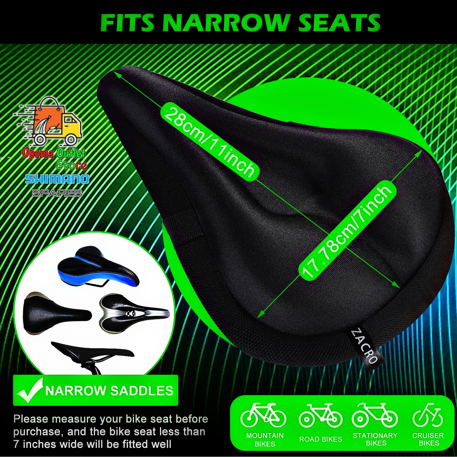 shimano gel seat cover