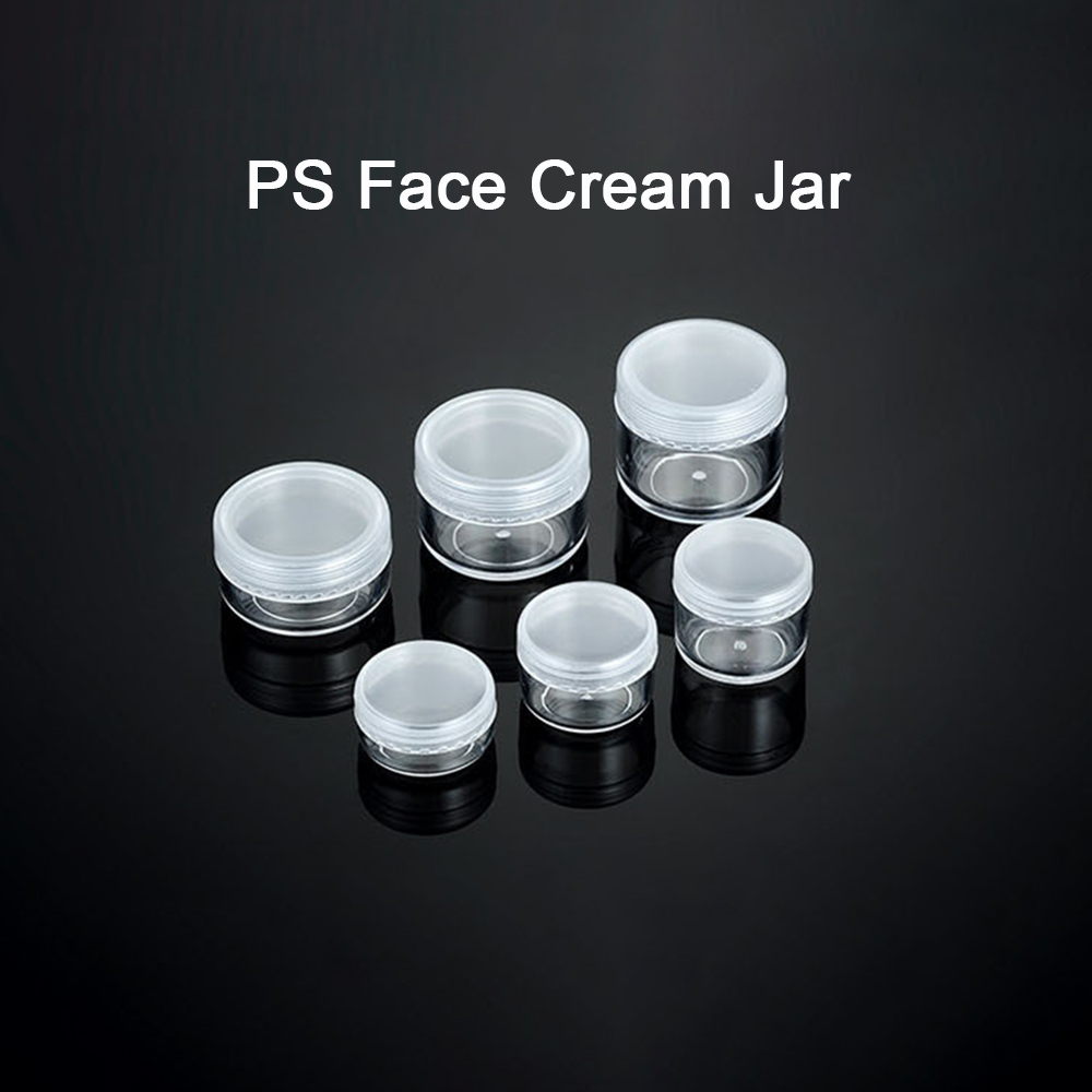 3g/5g/8g/10g/15g/20g Frosted Cap Face Cream Jar Small Jar Empty Cosmetic Bottles Refillable Bottles Plastic Eyeshadow Makeup Face Cream Jar Pot Container