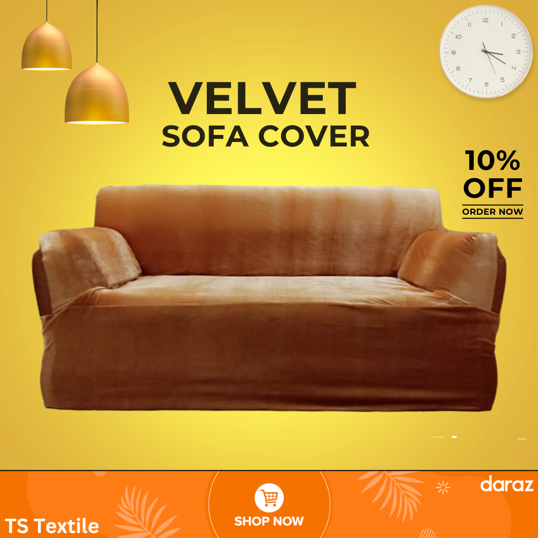 2 Seat Velvet Sofa Cover.