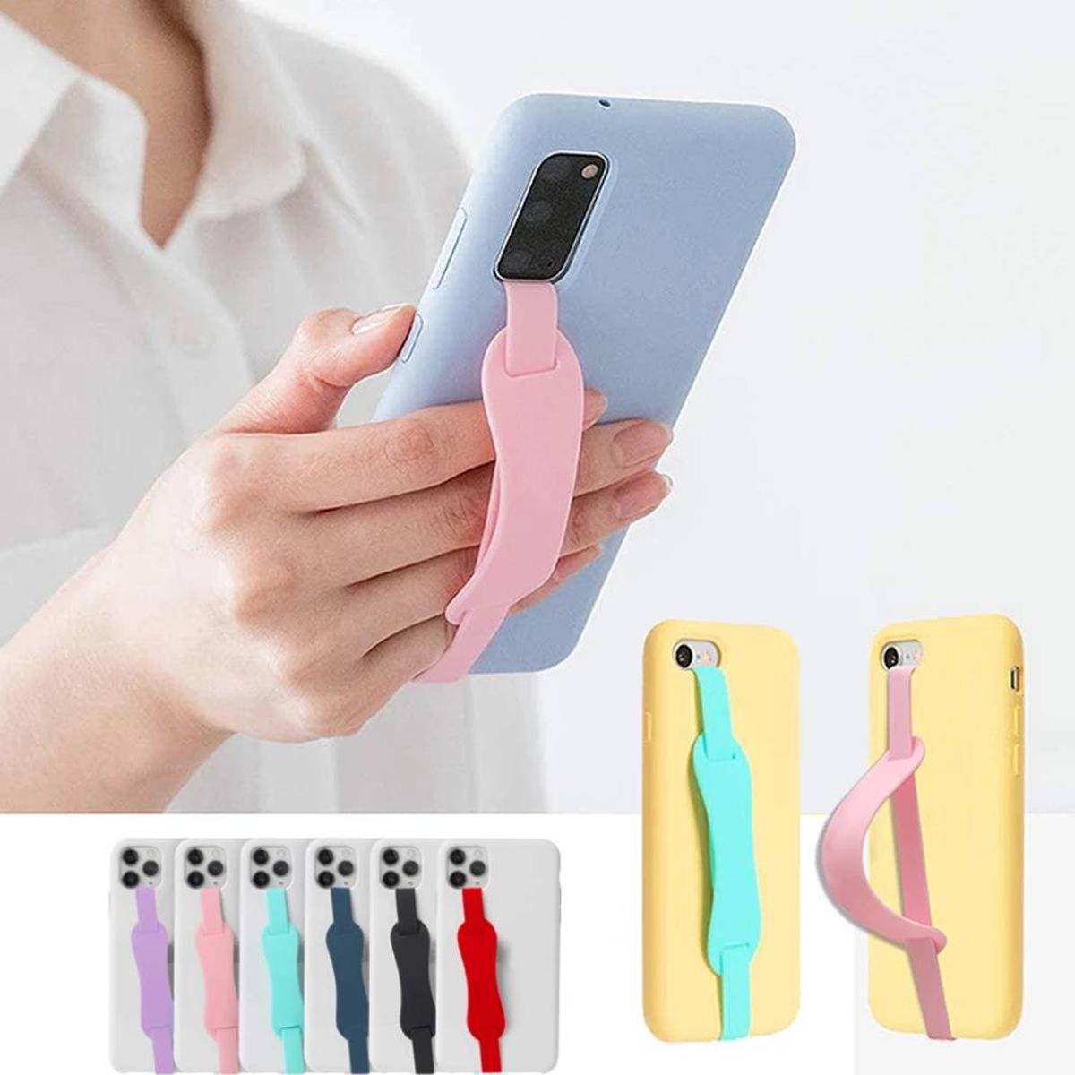 Universal Mobile Phone Wristband Strap / silicone Wrist band hand finger grip socket holder / Slim Elastic Finger Ring Holder Band For All Smart Phone