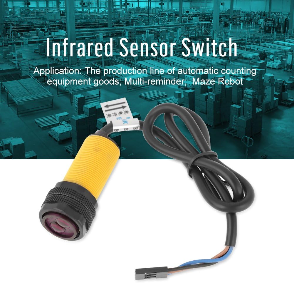 E18-D80NK Infrared Obstacle Avoidance Photoelectric Sensor E18-D80NK Adjustable Infrared Sensor Switch 3-80cm E18-D80NK Infrared Proximity Switches 3-80cm Detection Range. 