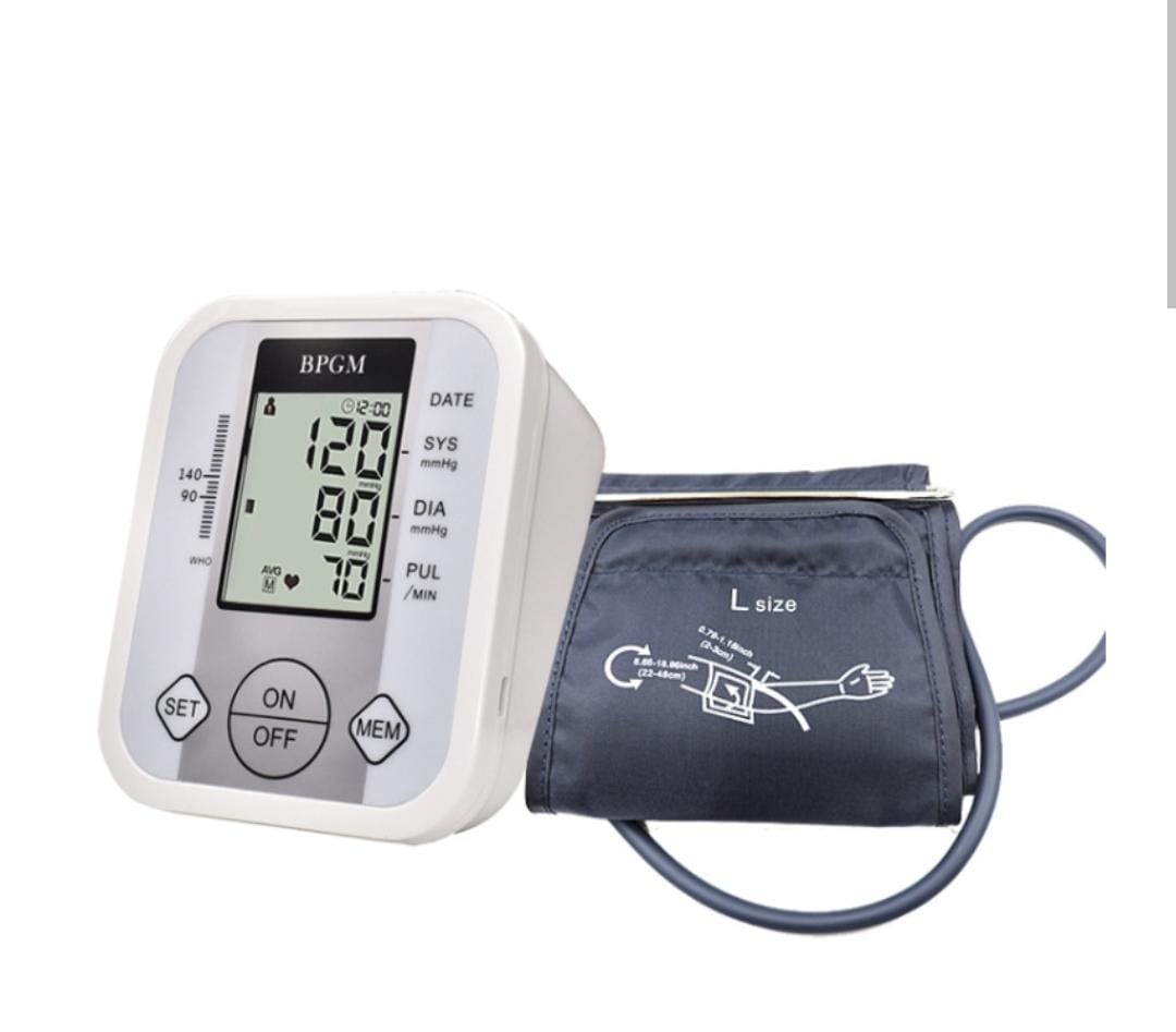BP Machine Monitor Digital Fully Automatic Upper Arm Blood Pressure Checking Monitor with Talking Function Intellisense Technology Cuff Kit For Home Best Most Accurate Measurement- White. 