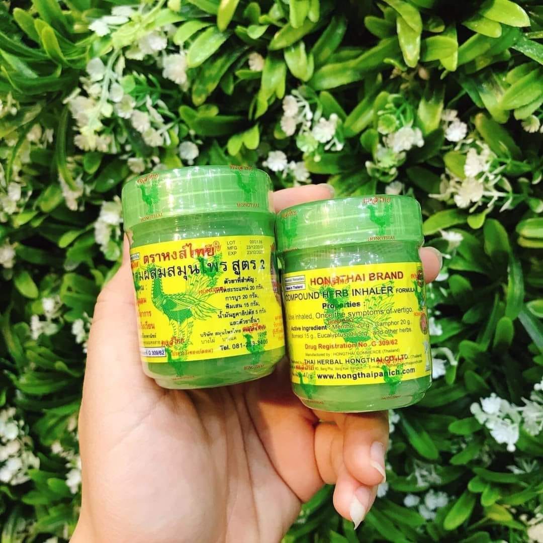 Hong Thai Herbal Inhaler Made in Thailand, Relief from Nasal Congestion All Natural Inhaler from Thailand. 