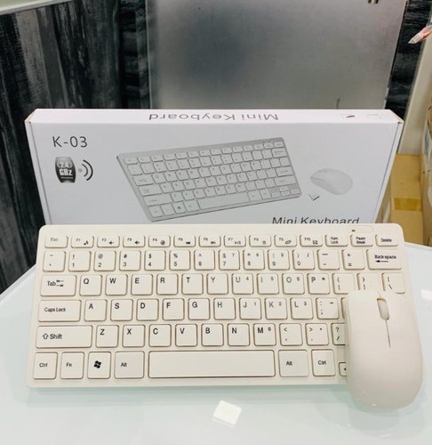 Wireless 2.4Ghz Mini Keyboard And Wireless Mouse K-03 Combo - Compact And Efficient Input Devices For Ultimate Convenience. 