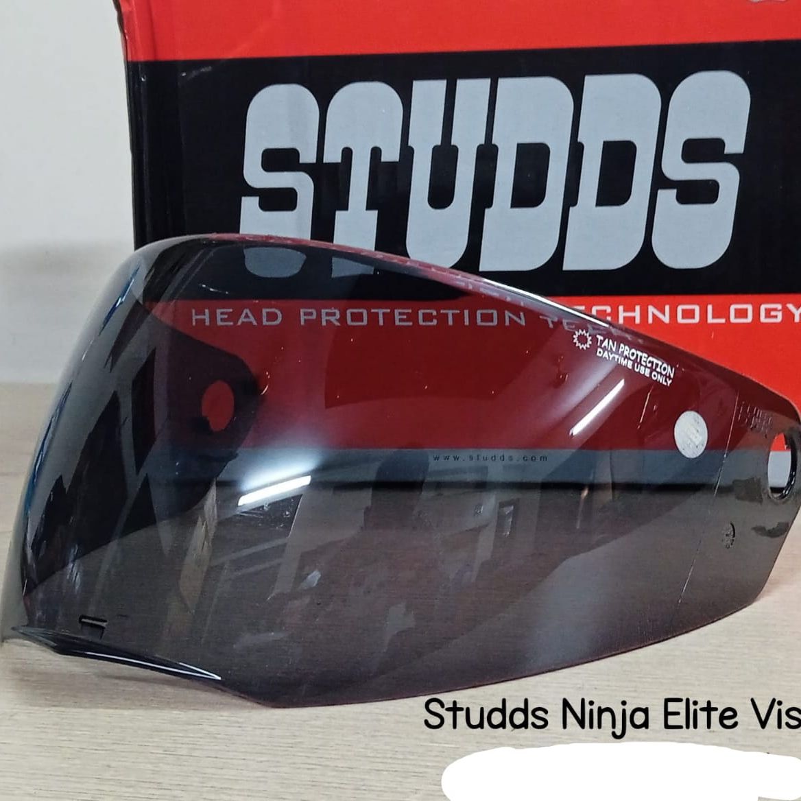 STUDDS NINJA ELITE TINTED VISOR Helmet Visor (Black) STUDDS NINJA ELITE TINTED VISOR Helmet Visor (Black)