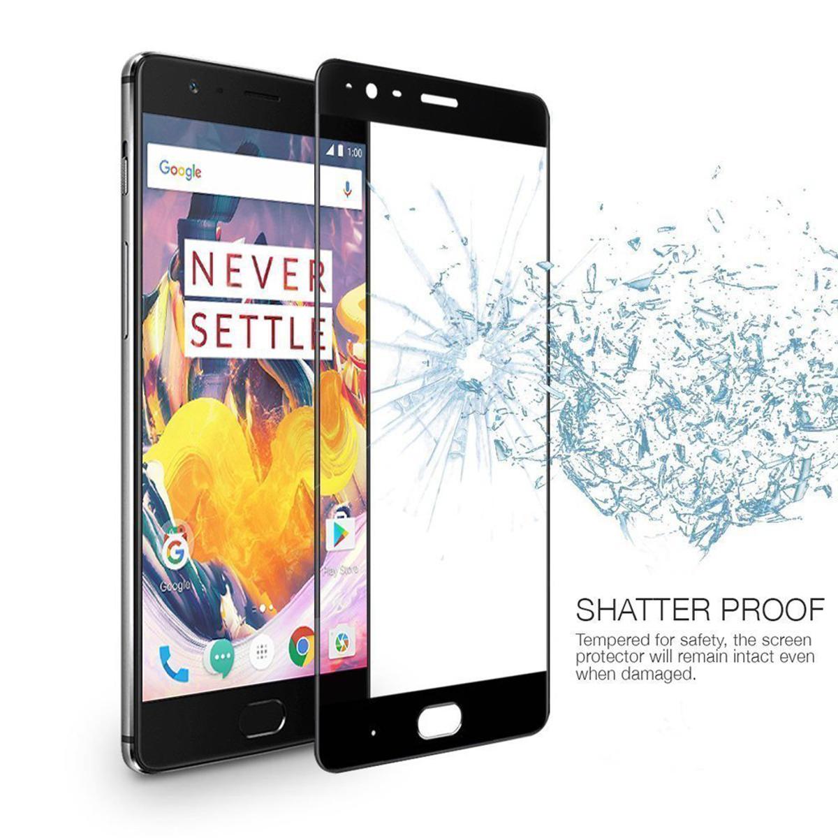One Plus 3 Tempered Glass Screen Protector 6D/9D/11D - Black