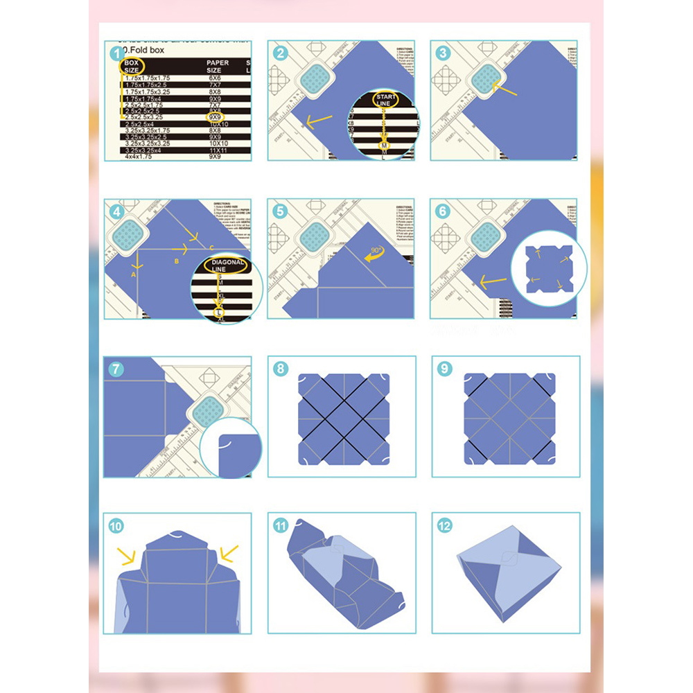 Envelope Gift Box Scribing Board One Machine, Multi- DIY. 