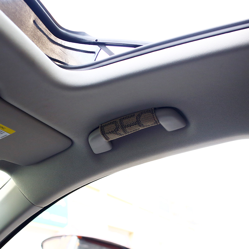 JDM Japan Bride REC Racing Fabric Car Inner Roof Safety Handle Ceiling Armrest Handrail Cover Roof Pull Handle Universal 1pcs. 