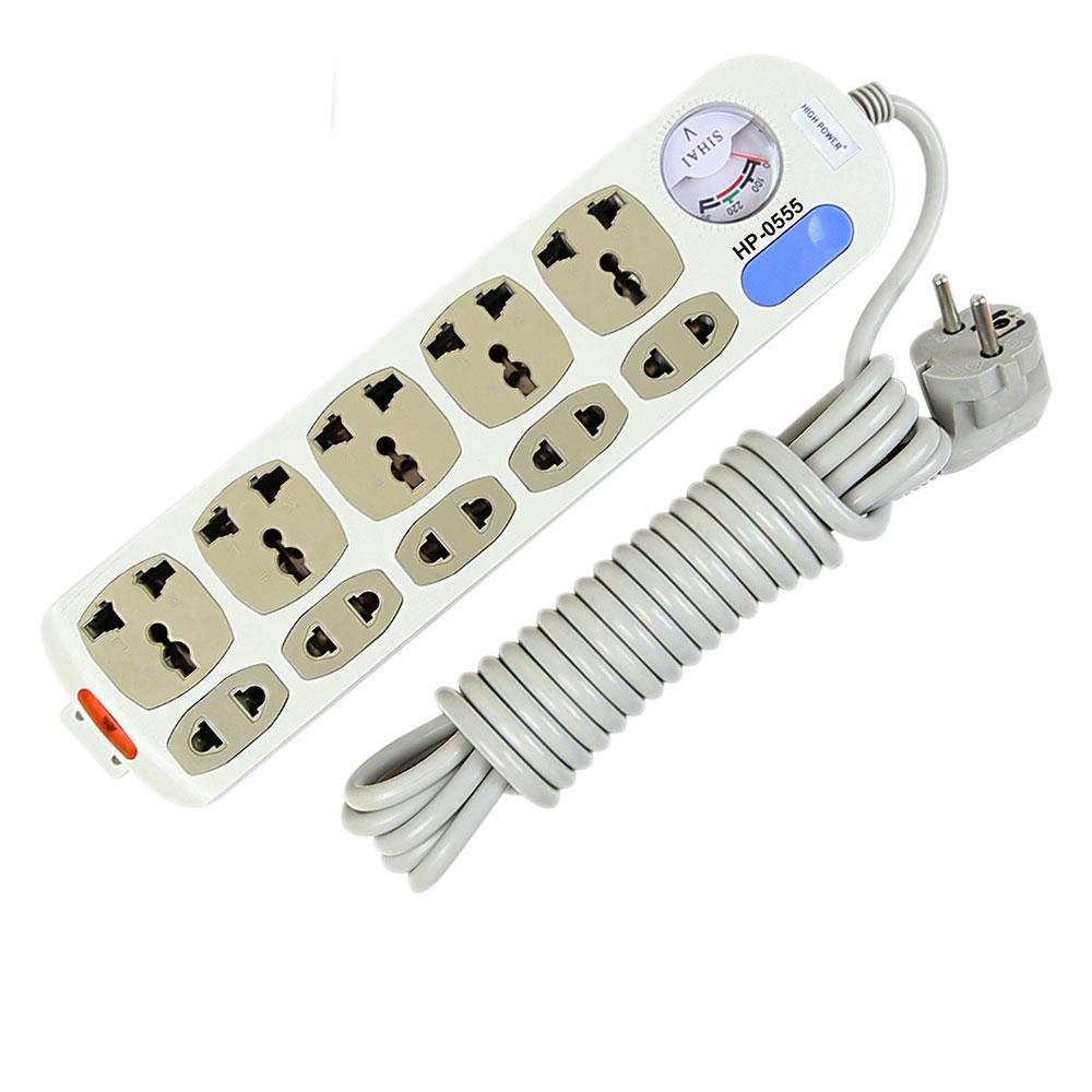 Multiplug 10-Port Socket HP-0555 - 5 Meter | Efficient Power Distribution with 16ft Reach for Ultimate Convenience. 