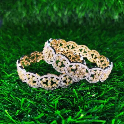 Diamond hot sale cut bangles