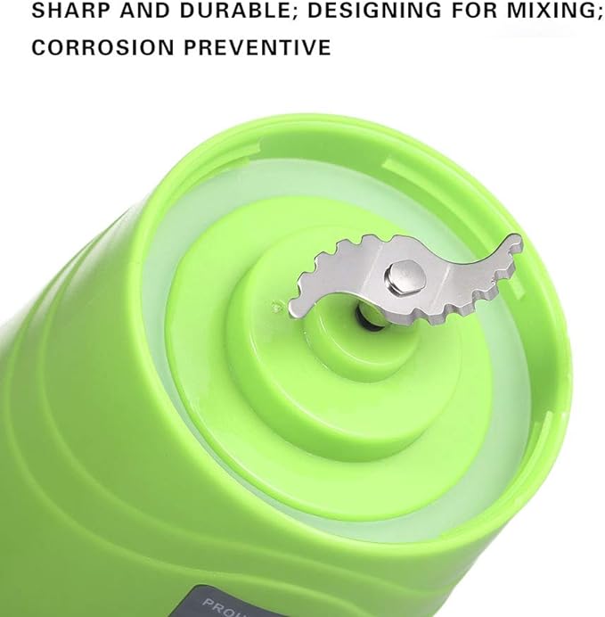 Portable Blender, Smoothie Juicer Cup - Six Blades in 3D,13oz Fruit Mixing Machine with 1500mAh USB Rechargeable Batteries, Detachable Cup Multicolor. 