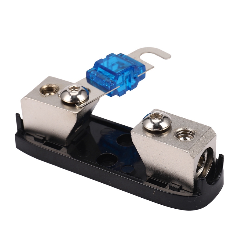 QUANBU 10X Car Stereo Fuse Holder, Auto Agu Audio Fuse Box Power Distribution Block 4Ga in 4Ga Out,Single Way. 