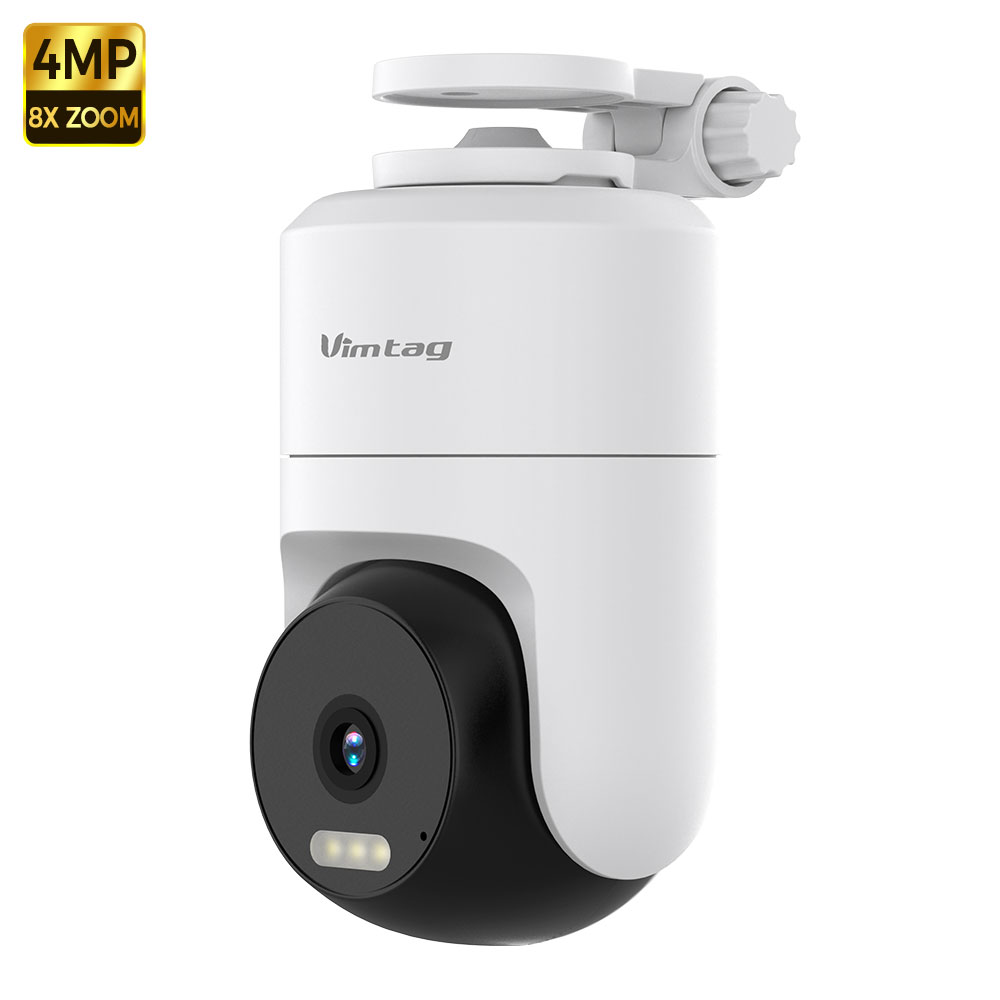 VIMTAG 3.5K Security Camera Outdoor CCTV WIFI Camera 360° PTZ Auto Track HD Color Night Vision 2-Way Talk IP Surveillance Camera. 